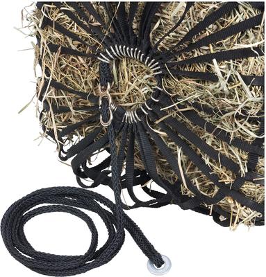 Show full view: Tough1 Slow Feed Square Bale Horse Web Feeder, Black, 1/2-in wide slide 2 of 2