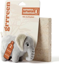 Grrreen Elephant Squeaky Plush Dog Toy, Small