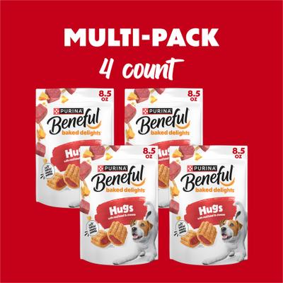 Show full view: Purina Beneful Baked Delights Hugs with Real Beef & Cheese Dog Treats, 8.5-oz bag slide 4 of 13