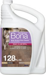 Bona Pet System Multi Surface Cat Refill Floor Cleaner, Purple, 128-fl oz bottle slide 1 of 8