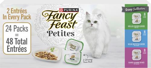 Fancy Feast Gourmet Petites Gravy Collection Variety Pack Wet Cat Food