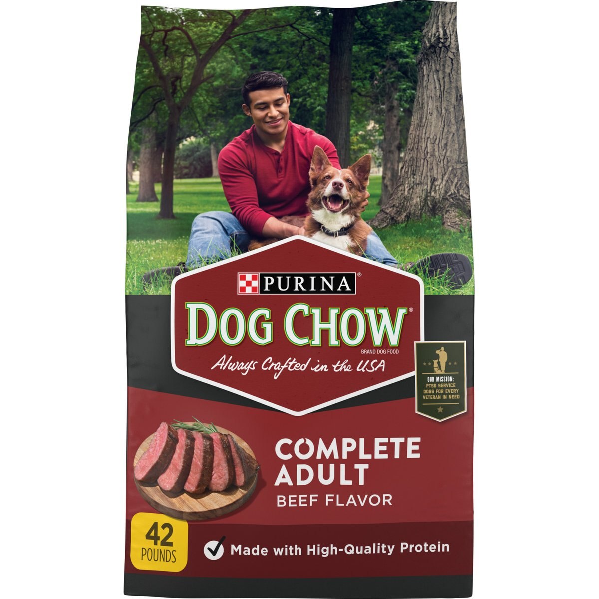 Dog Chow Complete Adult with Beef Flavor Dry Dog Food, 80-lb bundle
