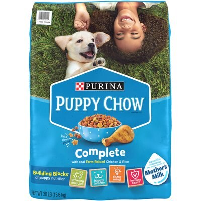 Puppy Chow Puppy Chow Complete with Real Chicken Dry Dog Food, 30-lb bag