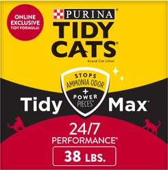 Tidy Max 24/7 Performance Scented Clumping Clay Cat Litter, 38-lb box