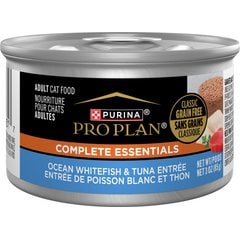 Purina Pro Plan Ocean Whitefish & Tuna Classic Entree Grain-Free Canned Cat Food, 3-oz can, case of 24