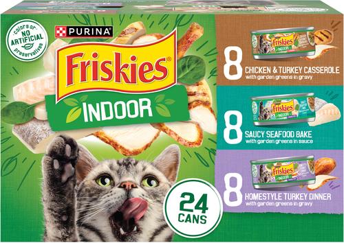 Friskies Indoor Variety Pack Canned Cat Food