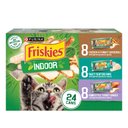 Friskies Indoor Variety Pack Canned Cat Food, 5.5-oz, case of 24