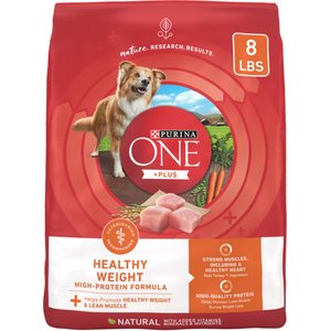 Purina ONE +Plus Adult High-Protein Healthy Weight Formula Turkey Formula Dry Dog Food, 8-lb bag