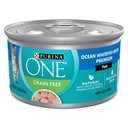 Purina ONE Ocean Whitefish Recipe Pate Grain-Free Natural High Protein Canned Cat Food, 3-oz, case of 24