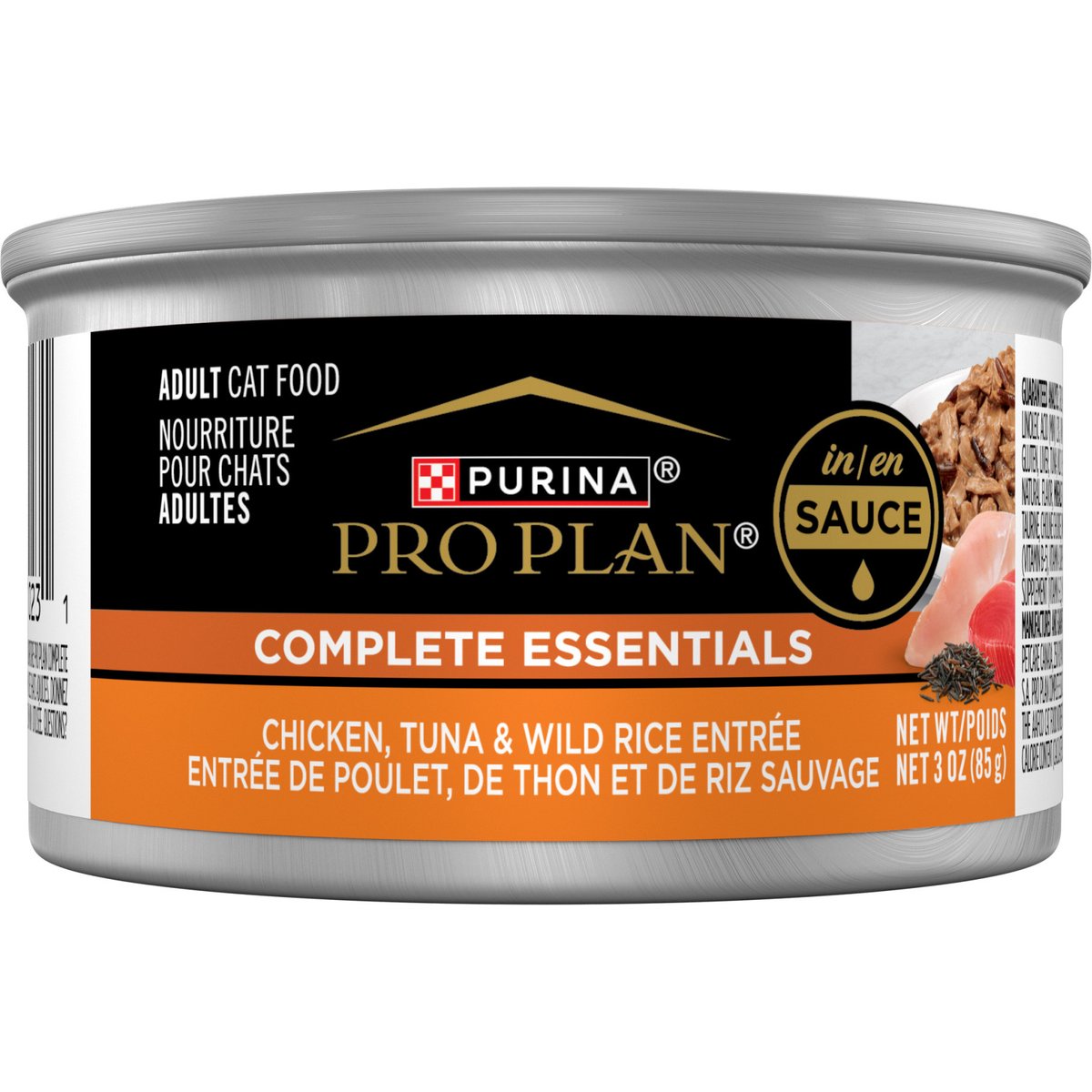Purina Pro Plan Savor Chicken, Tuna & Wild Rice Cat Food, 3-oz, 24 ct