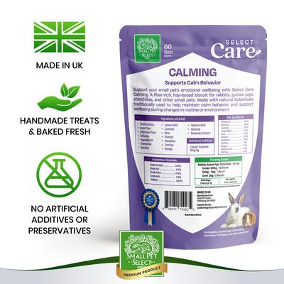 Show full view: Small Pet Select Care Natural High Fiber Timothy Hay Based Calming Support Treat Supplement for Smallpets, Brown, 4.2-oz bag slide 3 of 8