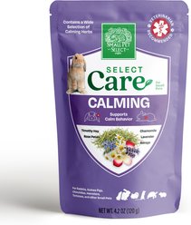 Small Pet Select Care Natural High Fiber Timothy Hay Based Calming Support Treat Supplement for Smallpets, Brown, 4.2-oz bag
