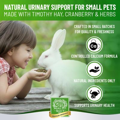 Show full view: Small Pet Select Care Natural High Fiber Timothy Hay Based Urinary Support Treat Supplement for Smallpets, Brown, 4.2-oz bag slide 2 of 8