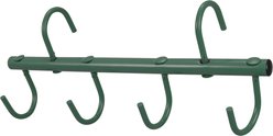 Tough1 Portable 4-Hook Horse Tack Rack, 17 x 2-in, Hunter Green