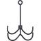 Show in main carousel: Tough1 Collapsible Horse Cleaning Hook, Black, 6 x 10-in slide 3 of 5
