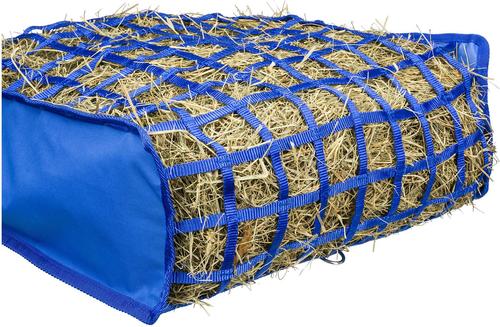 Show full view: Tough1 Horse Slow Feed Bag Web Front & Bottom, 12 to 28-in straps, Royal Blue slide 2 of 3