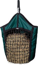 Tough1 Nylon Hay Horse Tote with Net Front, 21 x 29 x 7-in, Hunter Green