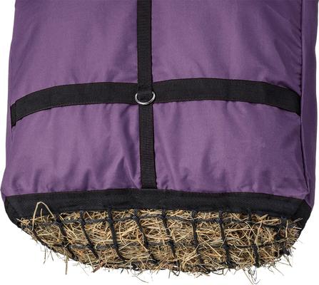 Show full view: Tough1 Nylon Hay Horse Tote with Net Front, 21 x 29 x 7-in, Purple slide 2 of 2