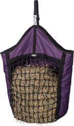 Tough1 Nylon Hay Horse Tote with Net Front, 21 x 29 x 7-in, Purple