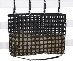 Tough1 Web Slow Feed Horse Fence Feeder, Black, 32 x 46-in