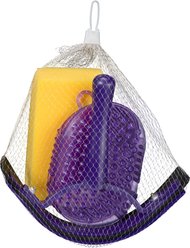 Tough1 3-Piece Horse Wash Kit, 9 x 8-in, Purple