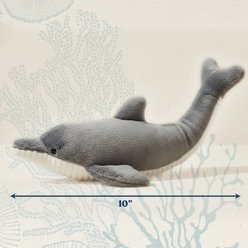 Grrreen Dolphin Squeaky Plush Dog Toy, Medium slide 2 of 6