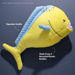 Grrreen Mahi Mahi Squeaky Plush Dog Toy, Medium slide 2 of 7