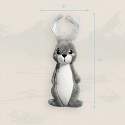 Grrreen Arctic Hare Catnip Plush Cat Toy, Grey, Small slide 2 of 7