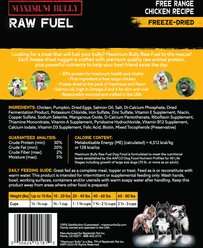 Maximum Bully Raw Fuel Free Range Chicken Recipe Freeze-Dried Dog Food, 4-oz slide 2 of 2