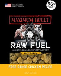 Maximum Bully Raw Fuel Free Range Chicken Recipe Freeze-Dried Dog Food, 4-oz slide 1 of 2