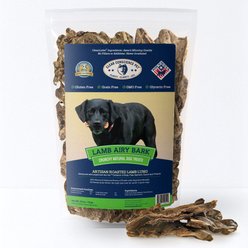 CLEAR CONSCIENCE PET Lamb Airy Bark Lamb Lung with Kelp, Carrot, Tomato, Spinach & Flaxseed Gluten Free Dog Treats, 2.8-oz bag