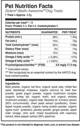 CLEAR CONSCIENCE PET Sliders Beefin’ Awesome! Beef Gluten Free Dog Treats, 8-oz bag slide 2 of 9