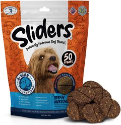 CLEAR CONSCIENCE PET Sliders Beefin’ Awesome! Beef Gluten Free Dog Treats, 8-oz bag