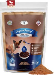 CLEAR CONSCIENCE PET Paw Jus SuperGravy Beef Digestive Health Gluten Free Powder Supplement Dog Food Topper, 13.5-oz bag