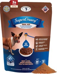 CLEAR CONSCIENCE PET Paw Jus SuperGravy Beef Digestive Health Gluten Free Powder Supplement Dog Food Topper, 4.5-oz bag