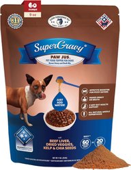 CLEAR CONSCIENCE PET Paw Jus SuperGravy Beef Digestive Health Gluten Free Powder Supplement Dog Food Topper, 9-oz bag