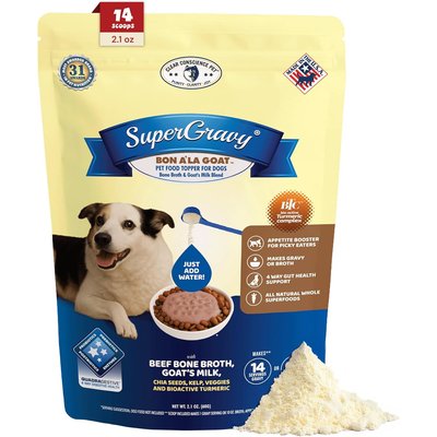 CLEAR CONSCIENCE PET CLEAR CONSCIENCE PET SuperGravy Bon A' La Goat Beef Digestive Health Gluten Free Powder Supplement Dog Food Topper, 2.1-oz bag