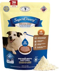 CLEAR CONSCIENCE PET SuperGravy Bon A' La Goat Beef Digestive Health Gluten Free Powder Supplement Dog Food Topper, 4.5-oz bag