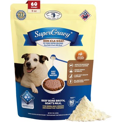 CLEAR CONSCIENCE PET CLEAR CONSCIENCE PET SuperGravy Bon A' La Goat Beef Digestive Health Gluten Free Powder Supplement Dog Food Topper, 9-oz bag