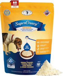 CLEAR CONSCIENCE PET SuperGravy Arfredo Yogurt Cheese Digestive Health Gluten Free Powder Supplement Dog Food Topper, 9-oz bag