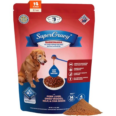 CLEAR CONSCIENCE PET CLEAR CONSCIENCE PET SuperGravy Barkinara Pork Digestive Health Gluten Free Powder Supplement Dog Food Topper, 2.1-oz bag