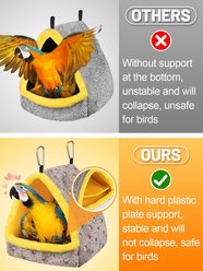 NonoPets Triangle Plush Parrot Nest Bed slide 2 of 5