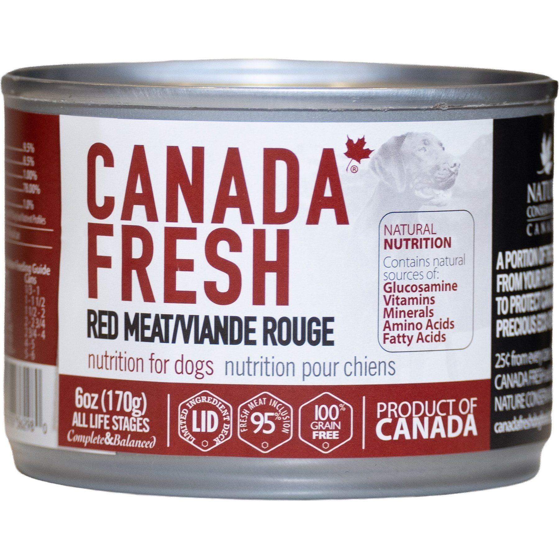 Canada Fresh Red Meat Canned Dog Food, 6-oz, case of 24