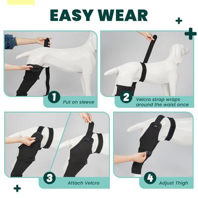 Show full view: Supet Dog Rear Right Leg Recovery Sleeve for Dogs, X-Large slide 7 of 9