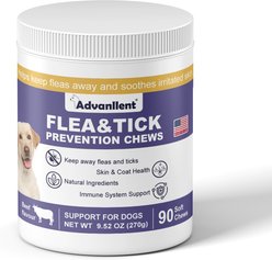 Advanllent Flea & Tick Prevention Oral Treatment for Dogs, 90 count
