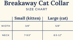 Lucy & Co. Eggcellent Breakaway Cat Collar, Small: 7 to 9.5-in neck, 3/8-in wide slide 2 of 3