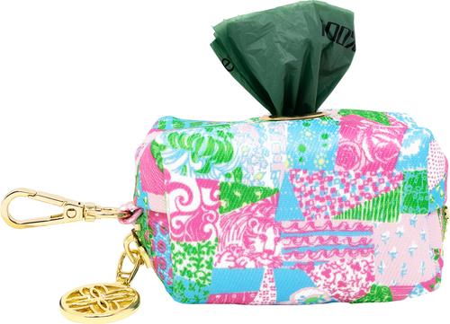 Show full view: Lilly Pulitzer Crazy Quilt Home Dog Waste Bag Holder slide 2 of 2