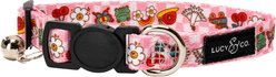 Lucy & Co. Cutie Patootie Breakaway Cat Collar, Large: 8.5 to 12-in neck, 5/8-in wide