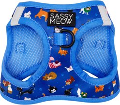 Sassy Woof Disney Cats Reflective Step-In Cat Harness, Medium: 16 to 18-in chest
