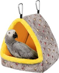 NonoPets Triangle Plush Parrot Nest Bed